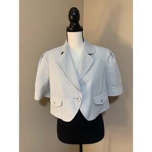 Giorgio Sant’ Angelo - 3/4 Sleeve Gray Blazer Jacket - Size 12